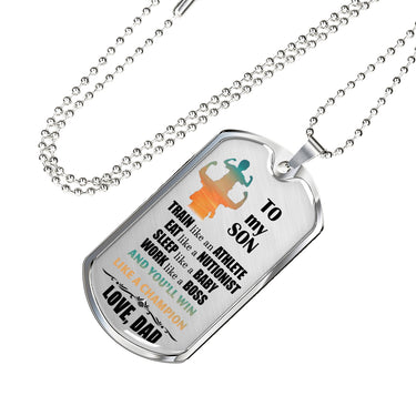 Father and Son Jewelry From Papa Christmas Gifts, Birthday Gift Ideas for Boys L